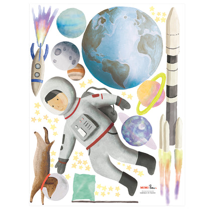 Mimi lou väggdekal, Space