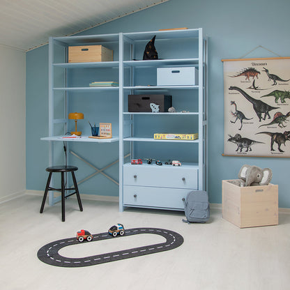 By Aulum Agger Deluxe Stigereol med skrivebord, H: 198 x B: 163 cm - Olive