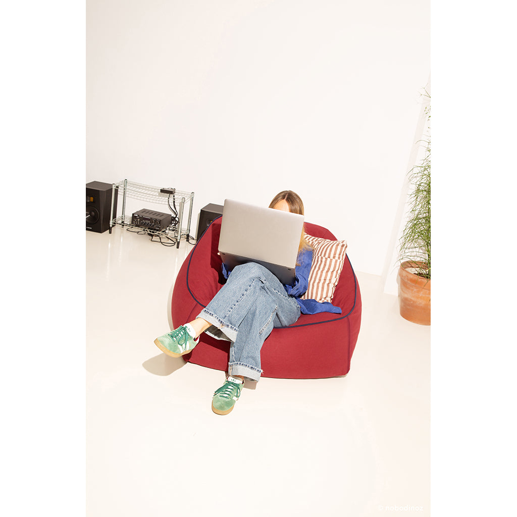 Nobodinoz Arnold fåtölj saccosäck, Baltic blue