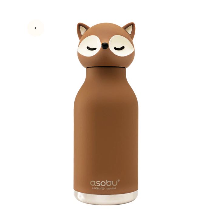 Asobu Bestie Animal termo dryckesflaska, 460 ml. - Räv