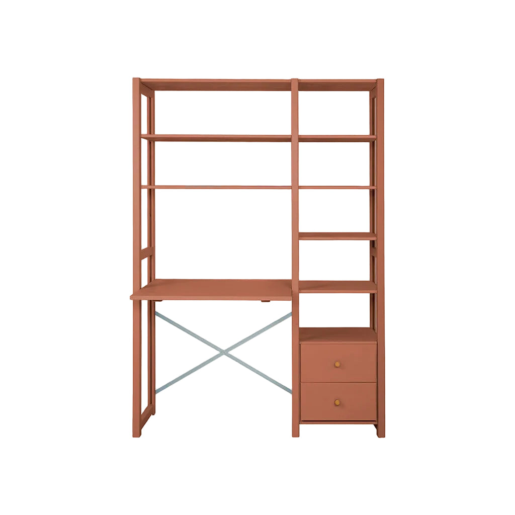 By Aulum Astrup stigereol med skrivebord, H: 179 / H: 198 x B: 125 cm -  Rusty