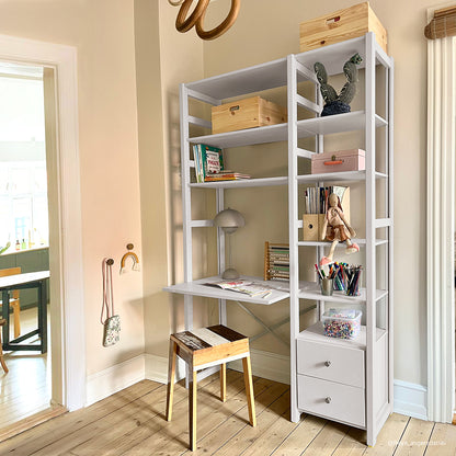 By Aulum Astrup stigereol med skrivebord, H: 179 / H: 198 x B: 125 cm - Mushroom