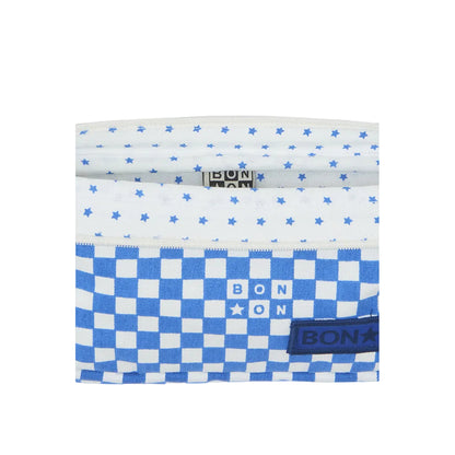 Bonton pennfodral, Damier blå indigo