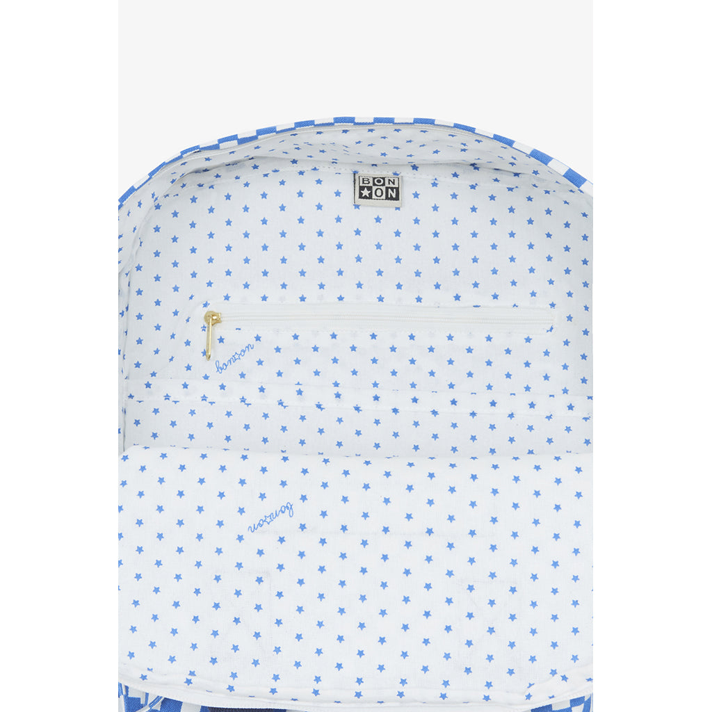 Bonton ryggsäck, mellanstor - Damier Bleu