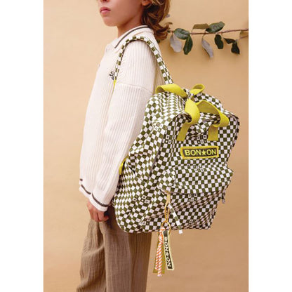 Bonton ryggsäck, mediumstorlek – Damier Vert