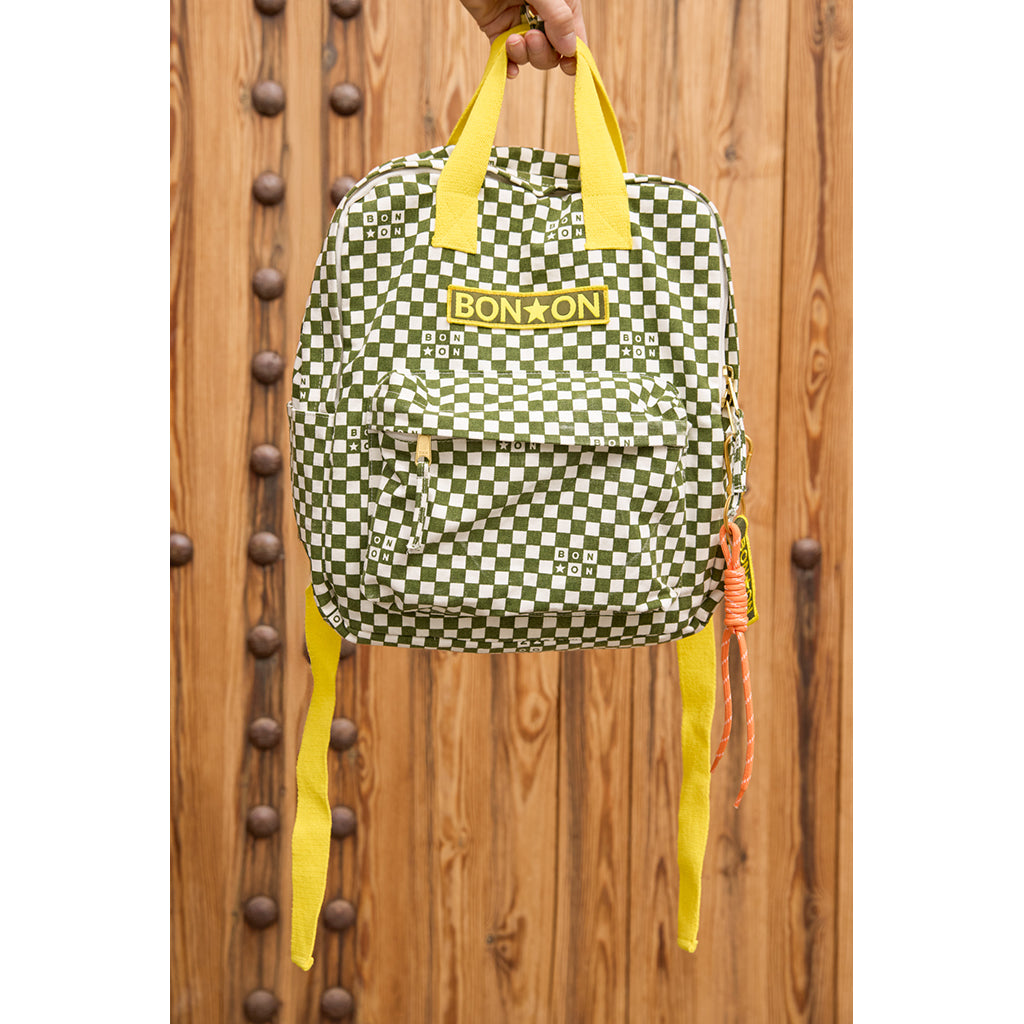 Bonton ryggsäck, mediumstorlek – Damier Vert