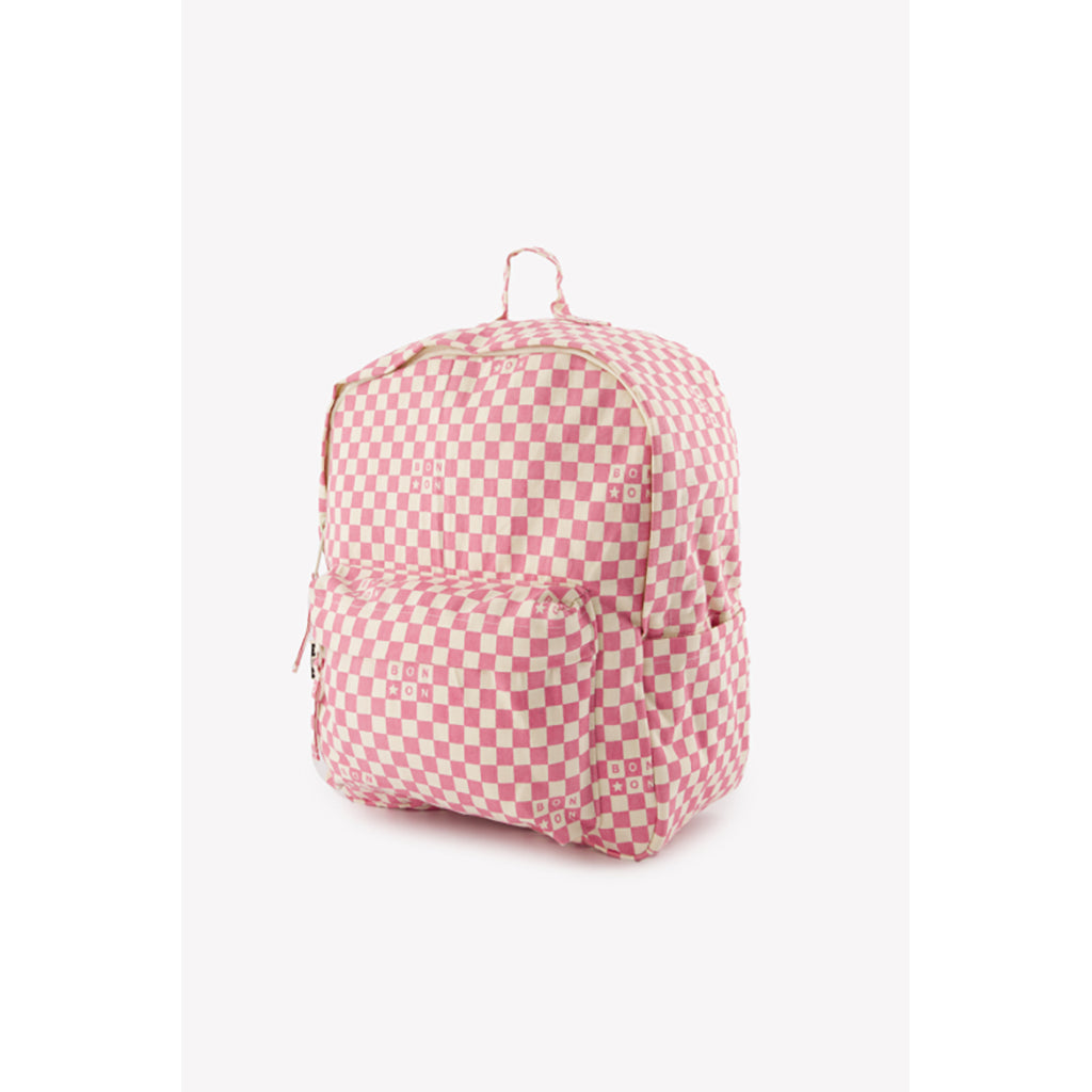 Bonton ryggsäck, Damier - Rose Clair