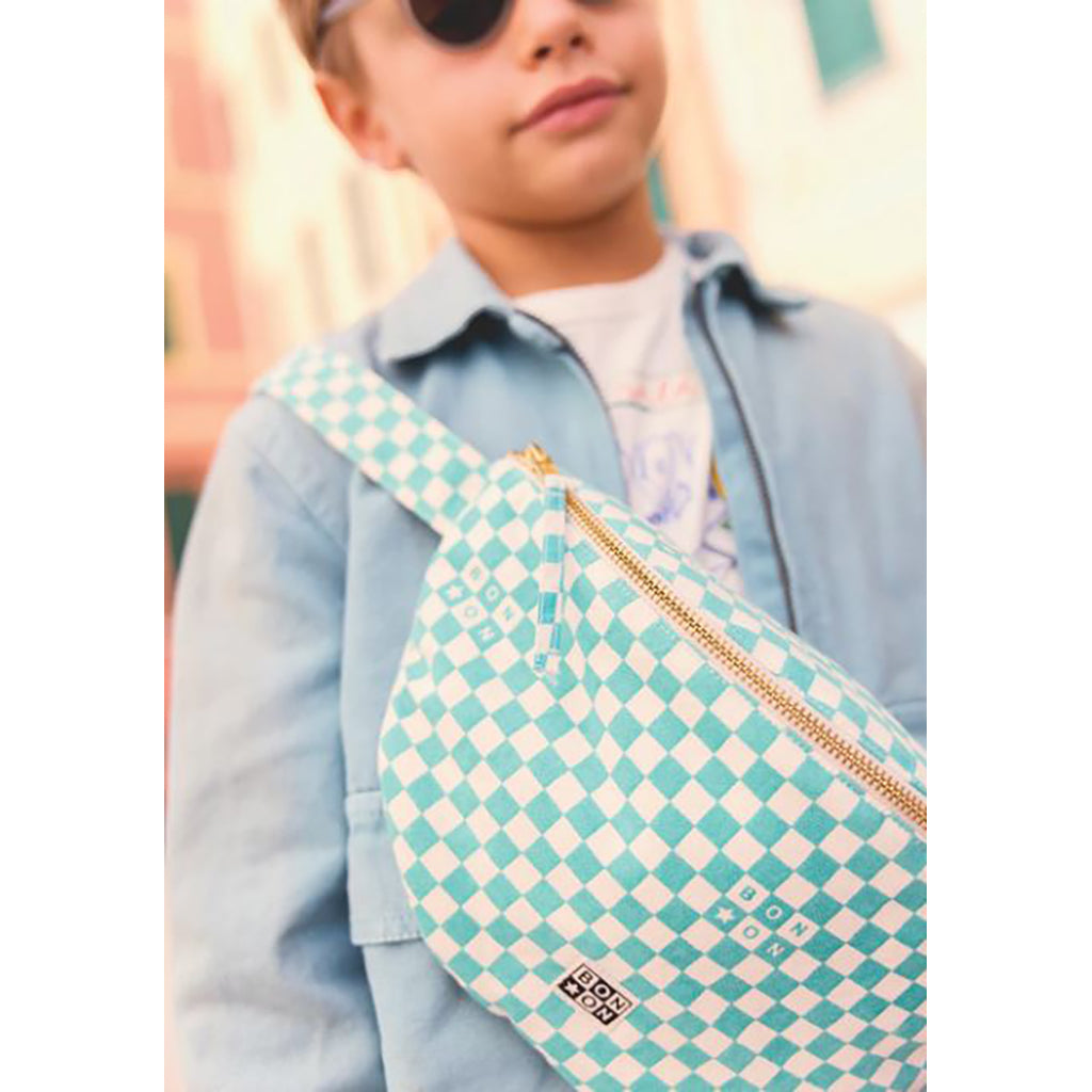 Bonton bältesväska, Damier bleu Vintage