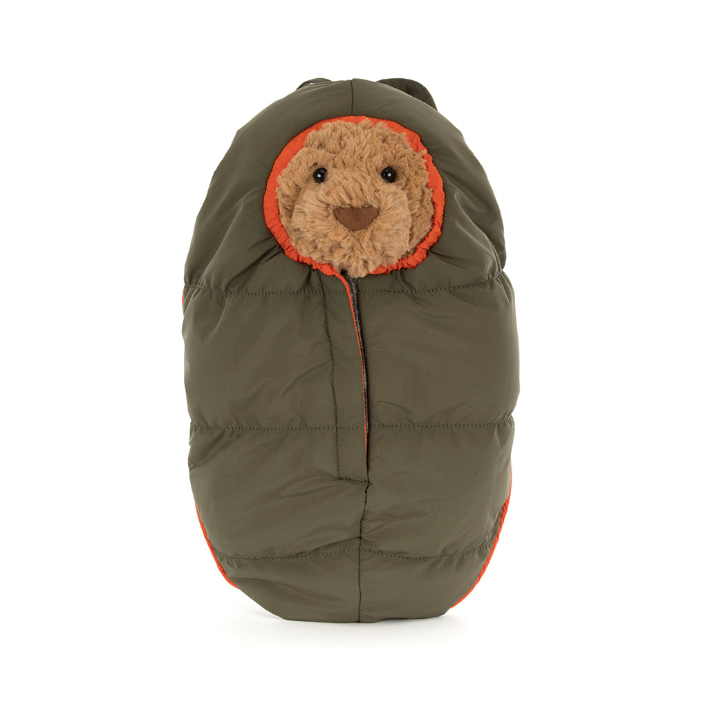 Jellycat bamse, Bartholomew björn, Hiking outfit – 26 cm