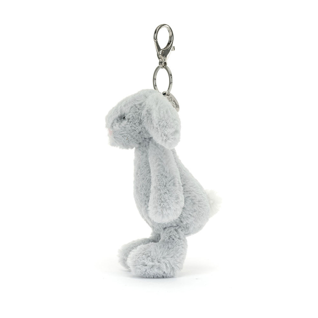 Jellycat nyckelring, Bashful-väsksmycke - Silver