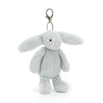 Jellycat nyckelring, Bashful-väsksmycke - Silver