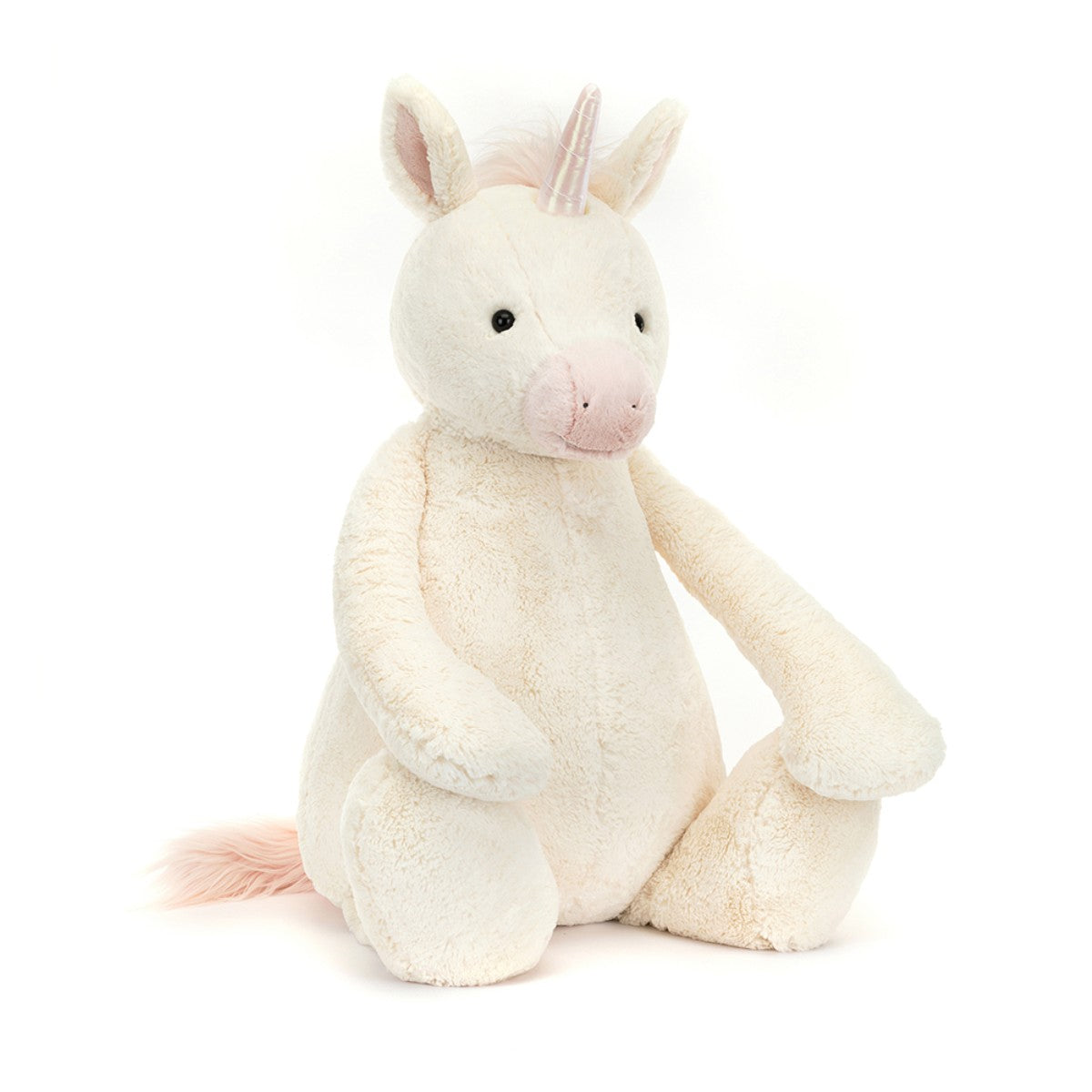 Jellycat nalle, Bashful enhörning, Verkligen stor enhörning - 108 cm