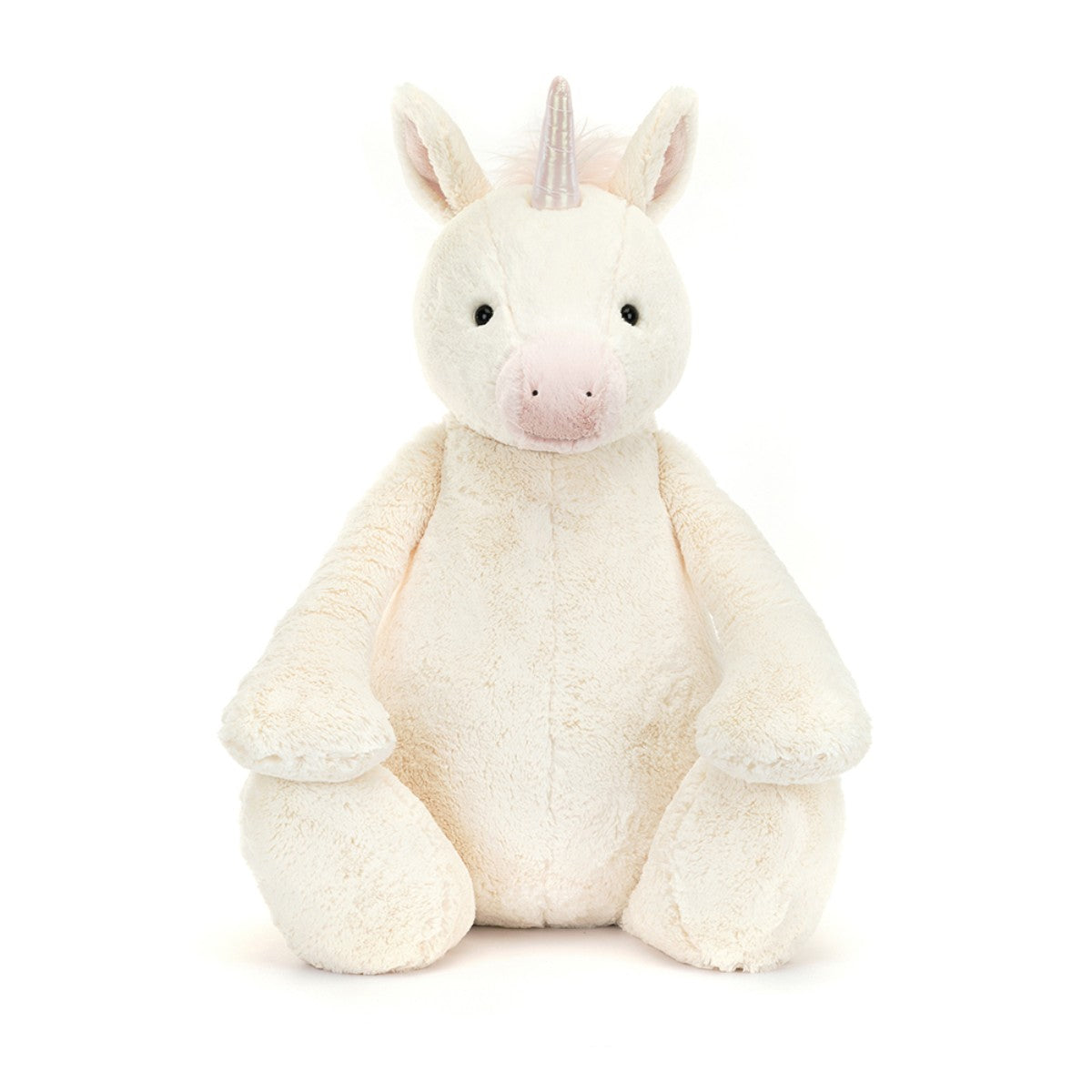 Jellycat nalle, Bashful enhörning, Verkligen stor enhörning - 108 cm