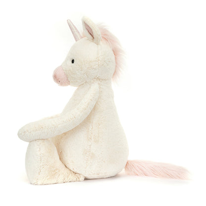 Jellycat nalle, Bashful enhörning, Verkligen stor enhörning - 108 cm