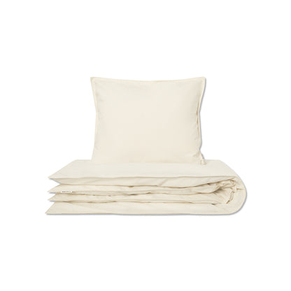 Studio Feder voksensengetøj, økologisk percale - Ivory