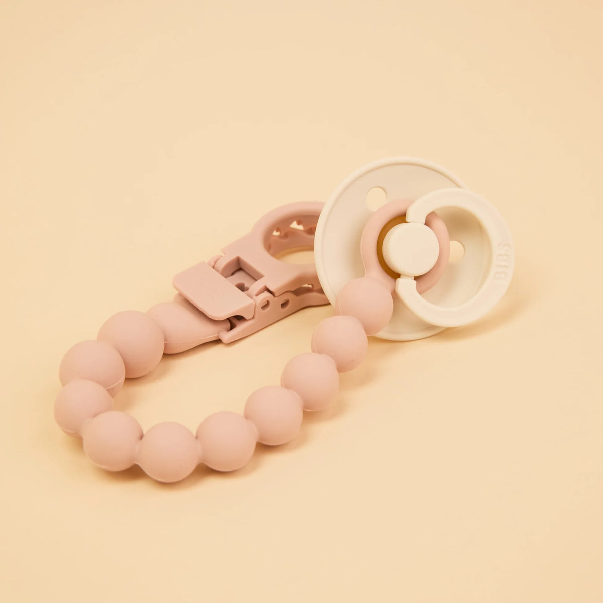 Bibs suttesnor i silikone, Beaded - Blush