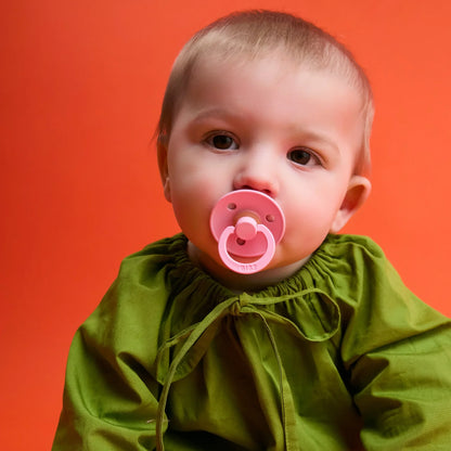 Bibs nappar i naturgummi, storlek 1, 2-pack – Petal/Baby pink