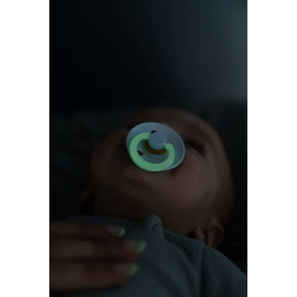 Bibs napp i naturgummi, storlek 2 – Blush GLOW