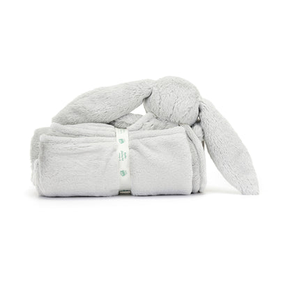 Baby Jellycat filt, Bashful kanin, silver - 56 cm