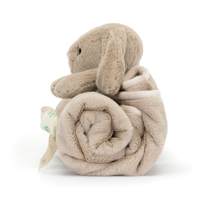 Baby Jellycat tæppe, Bashful kanin, beige - 56 cm
