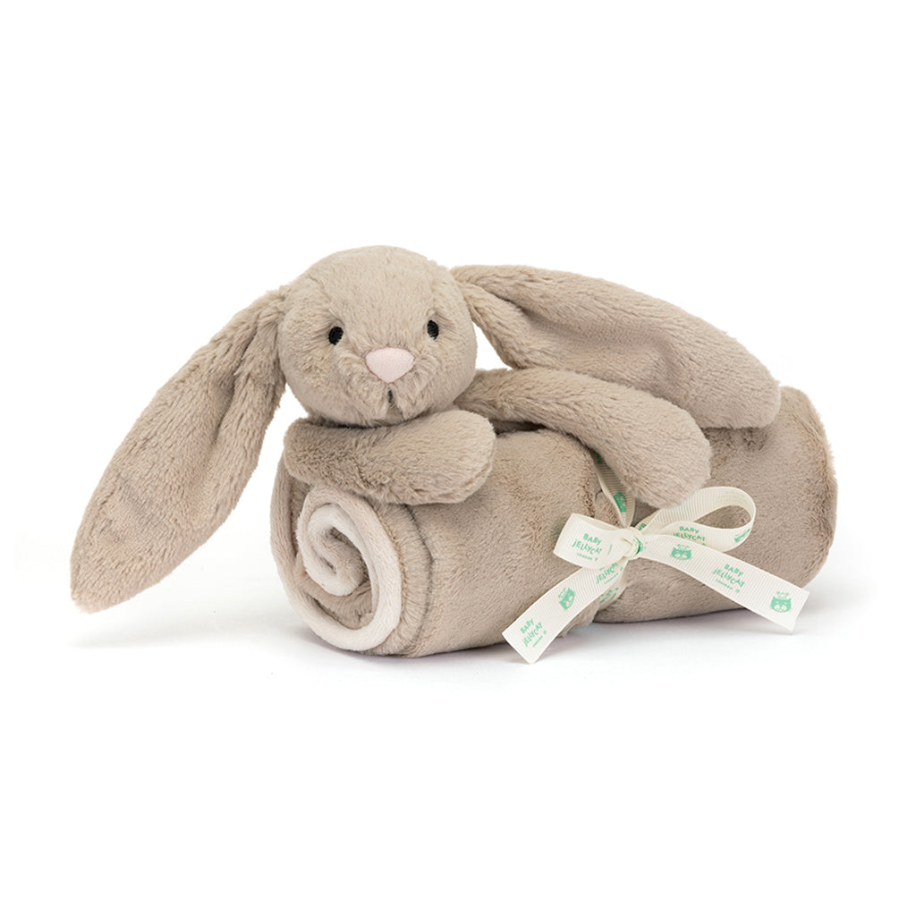 Baby Jellycat tæppe, Bashful kanin, beige - 56 cm