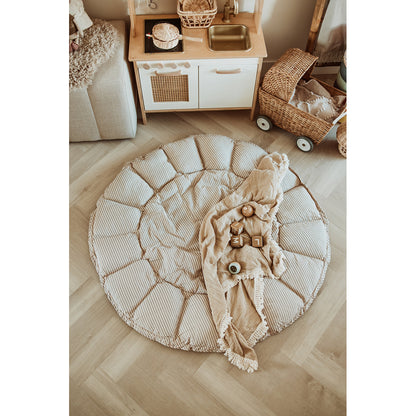 Play&amp;Go Bloom, Tre-i-ett babytäcke, ekologisk - Stripes blue