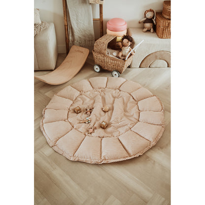 Play&amp;Go Bloom, Tre-i-én babytæppe, økologisk - Stripes brown