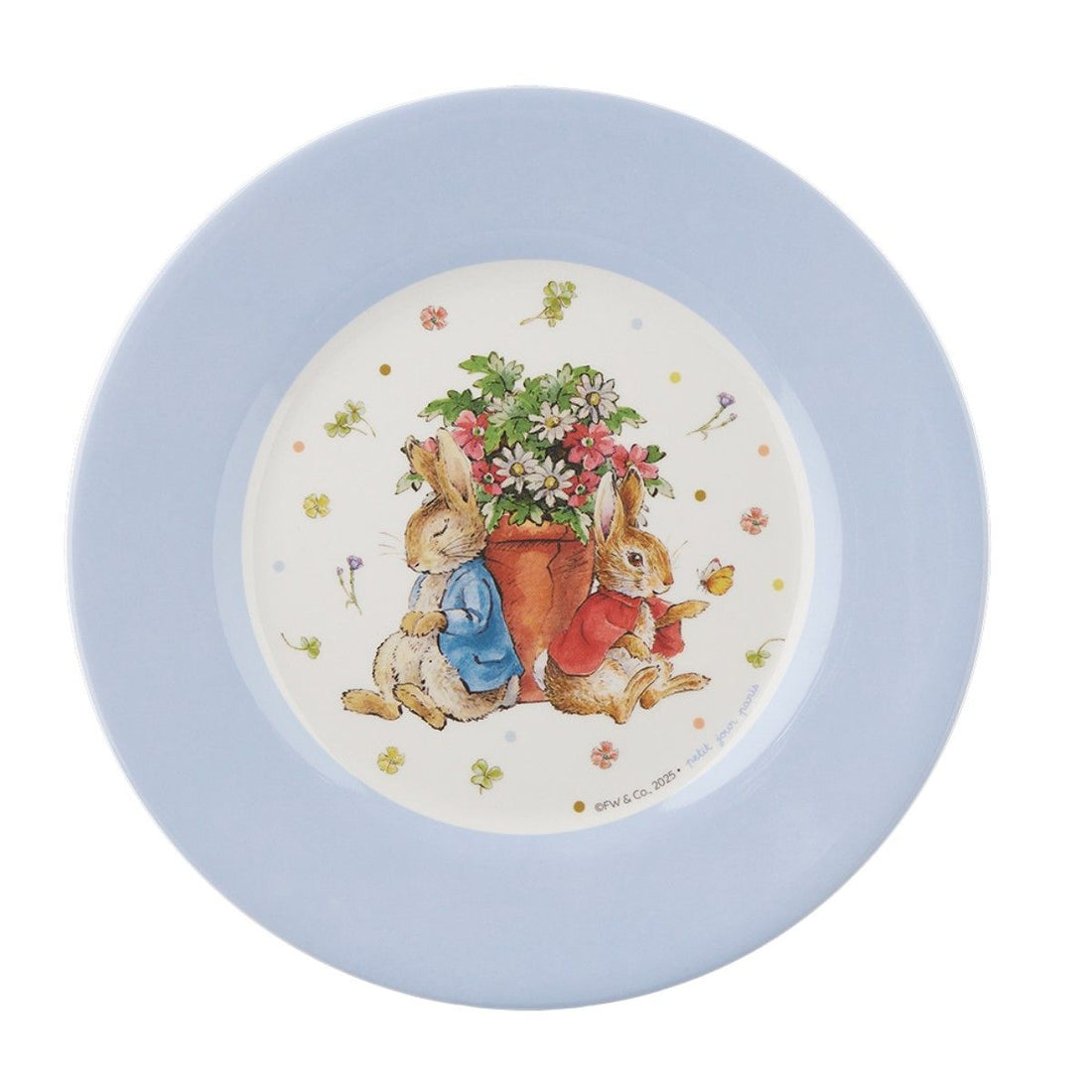 Petit Jour Paris, Pelle Kanin flat tallrik - Blomkruka