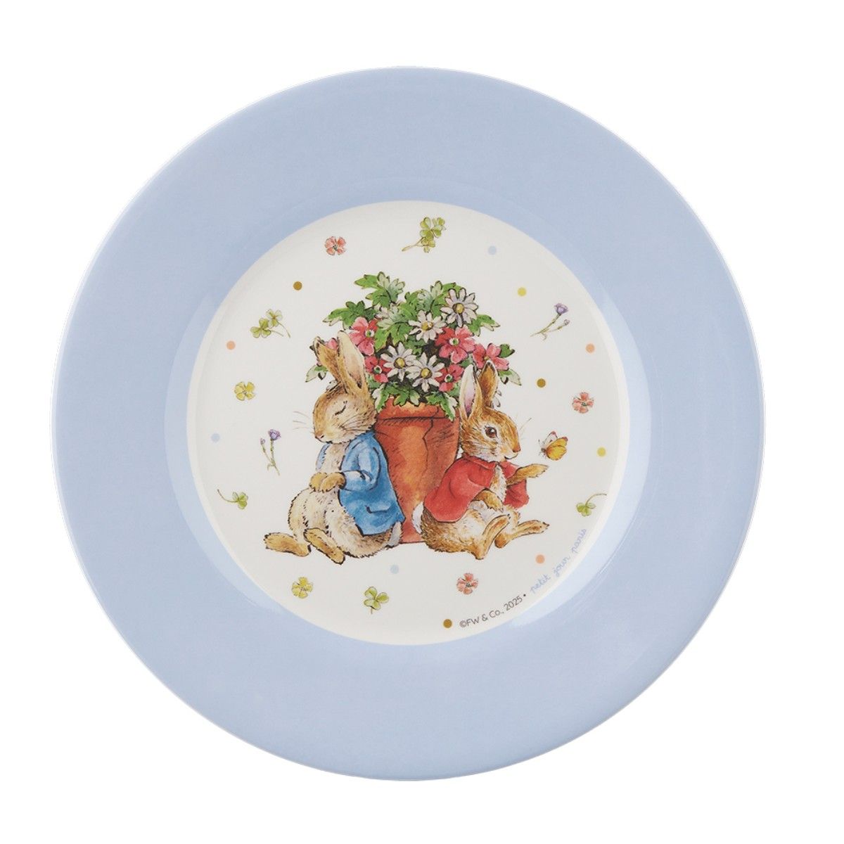 Petit Jour Paris, Pelle Kanin flat tallrik - Blomkruka