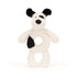 Baby Jellycat ring rangle, Hund, sort/creme - 15 cm 