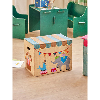 Rice förvaringskorg, hopfällbar, large - Cirkus