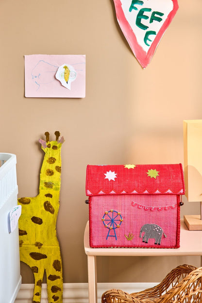 Rice korg för förvaring, Rosa - Fun Fair Theme