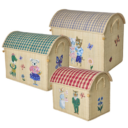 Rice korg för förvaring, Nathalie Lété-tema