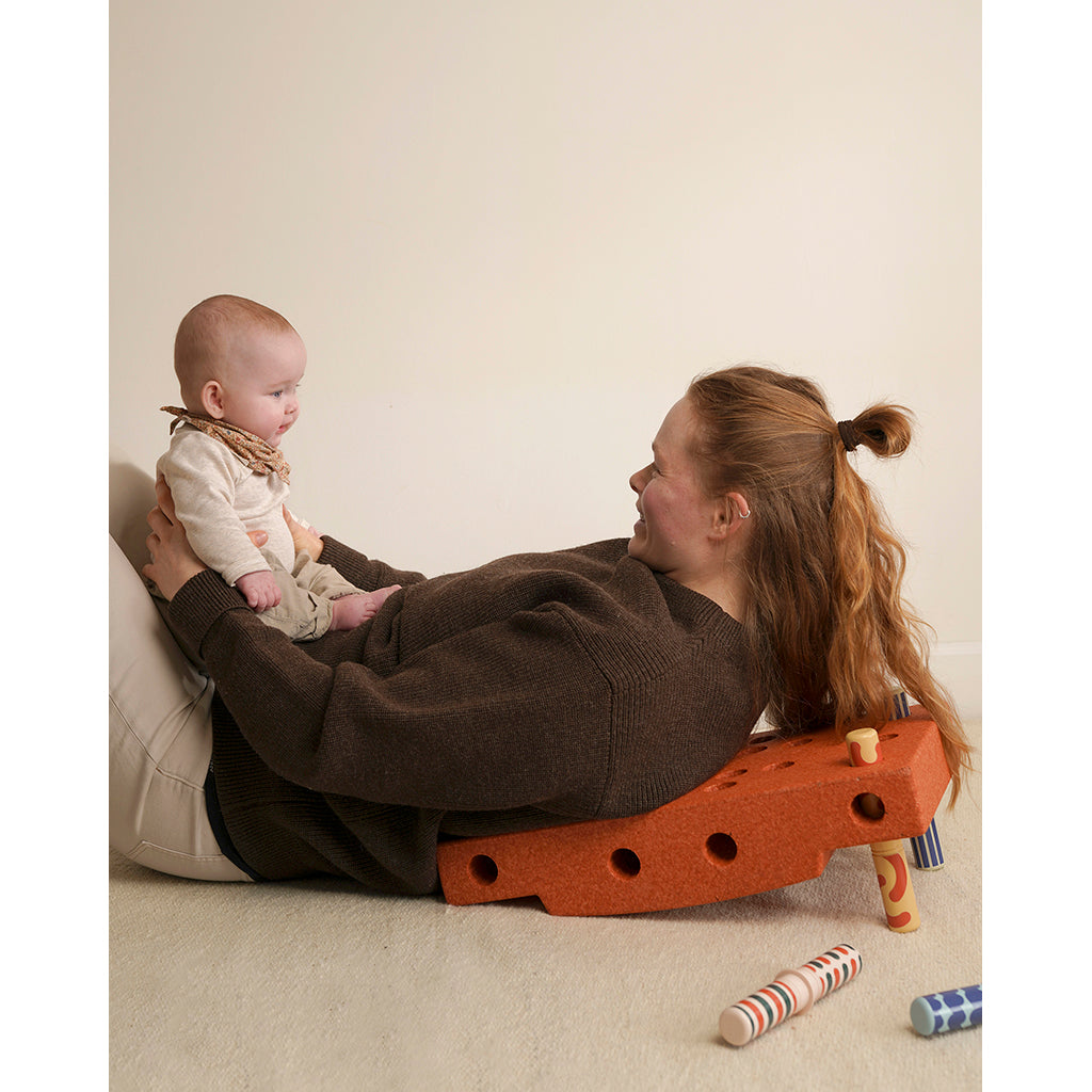 Modu Baby Motorikset, Burnt orange/ dusty green