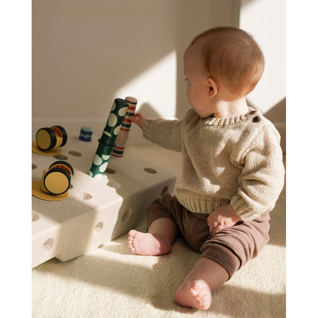 Modu Baby Motoriksæt, Sand grey/Honey yellow