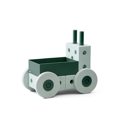 Modu 3-i-1 gåvogn, aktivitetslegetøj i skum - Ocean mint/ Forest green