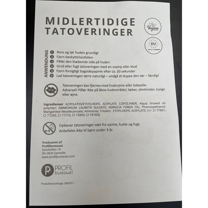 Danske Hospitalsklovne, Tatueringar – Stöd Danske Hospitalsklovne