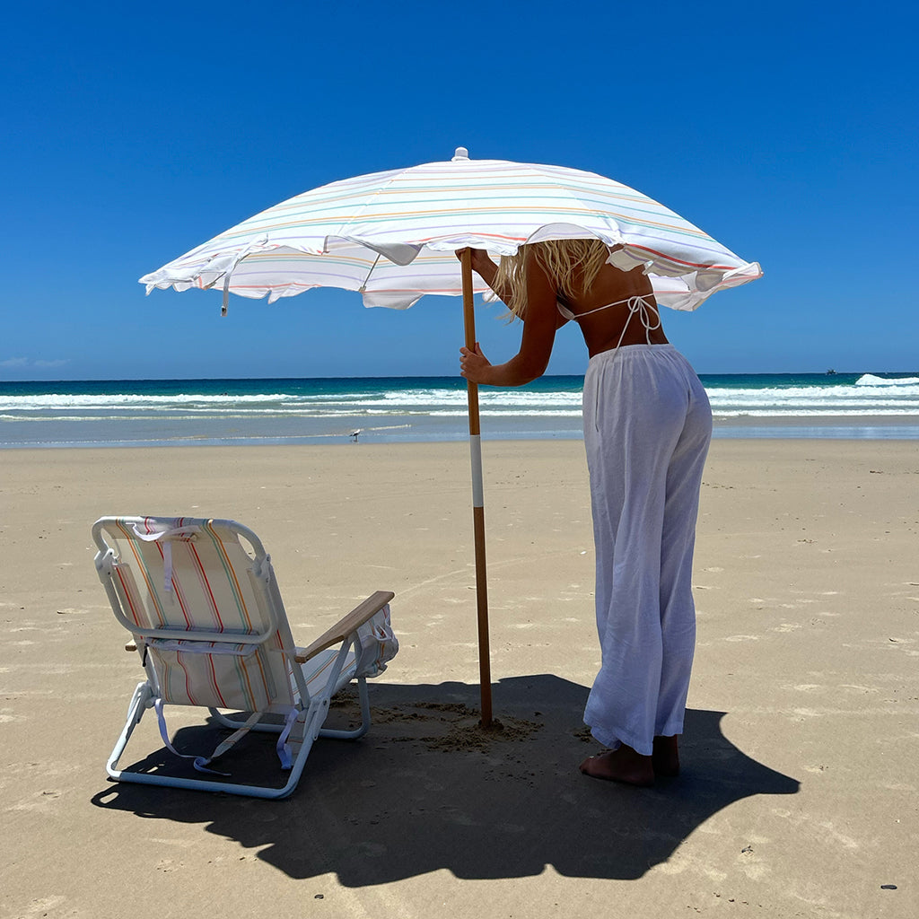 Sunnylife strandparasol, UP50+ faktor - Rio Sun Multi Stripe