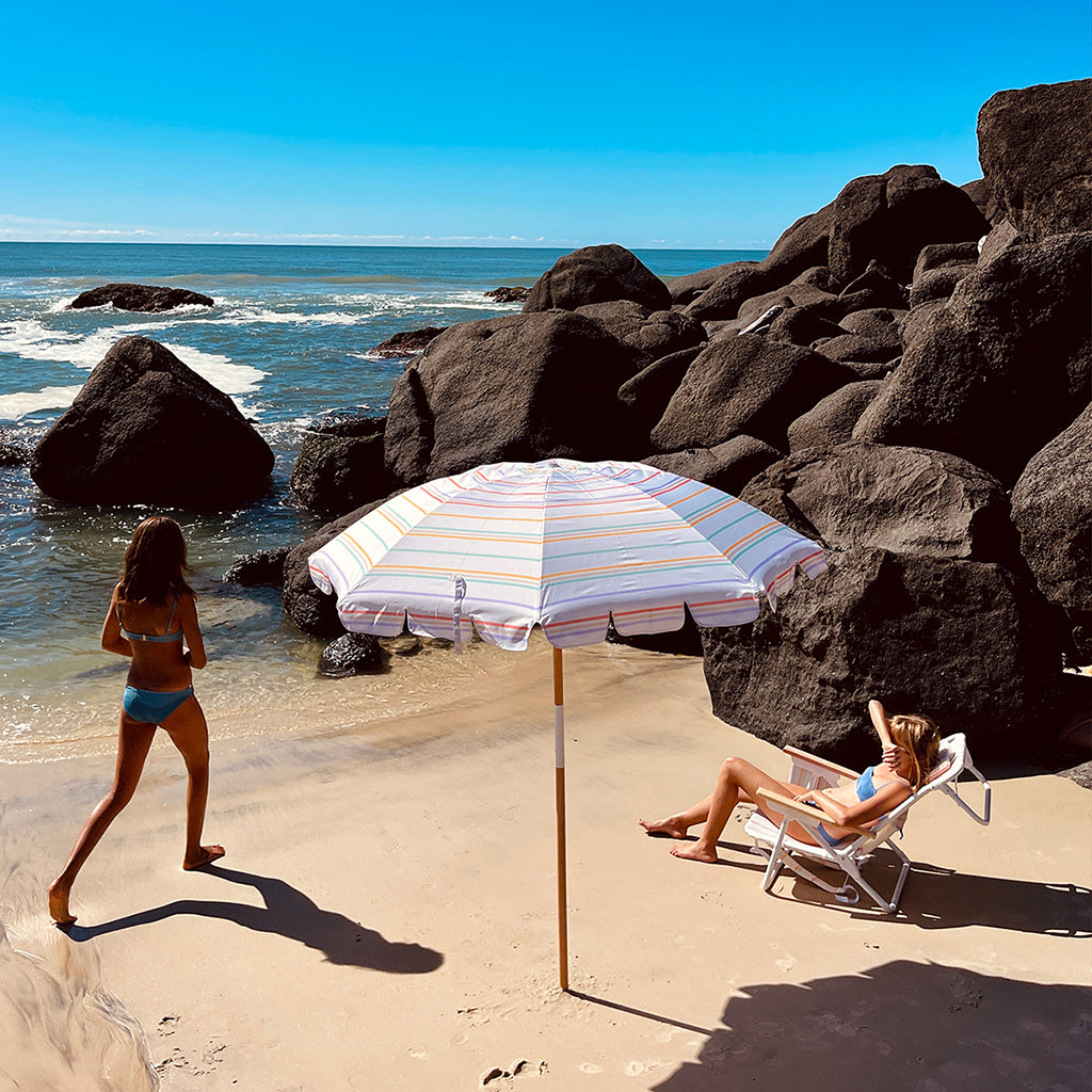Sunnylife strandparasol, UP50+ faktor - Rio Sun Multi Stripe