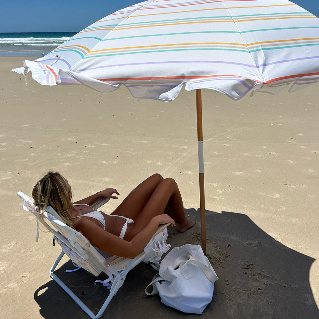 Sunnylife strandparasol, UP50+ faktor - Rio Sun Multi Stripe