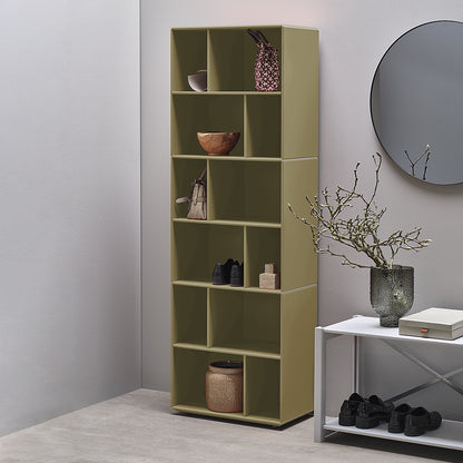 By Aulum Beverly bokhylla, 59x177 cm - Olive