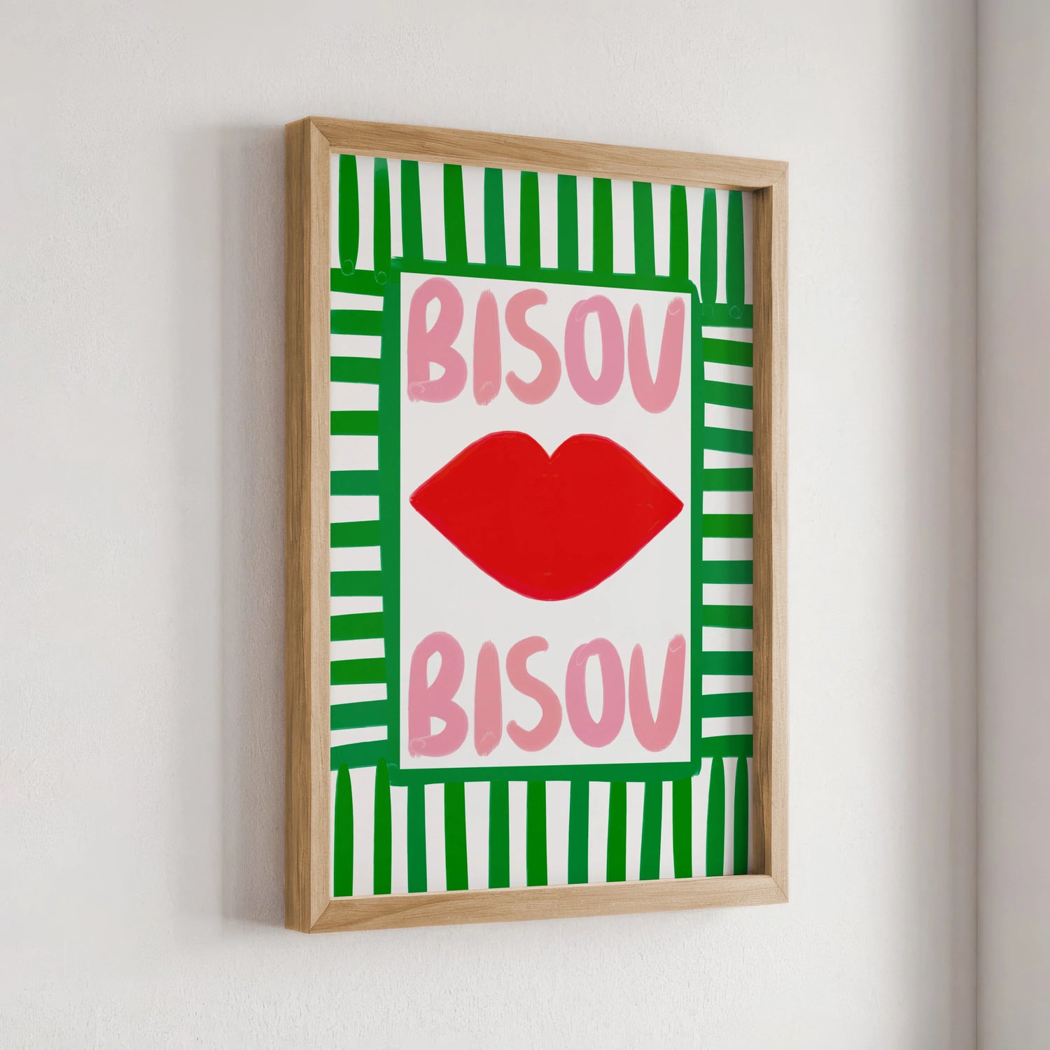 Nephthys Illustrated plakat, Bisou Bisou No1 - A4