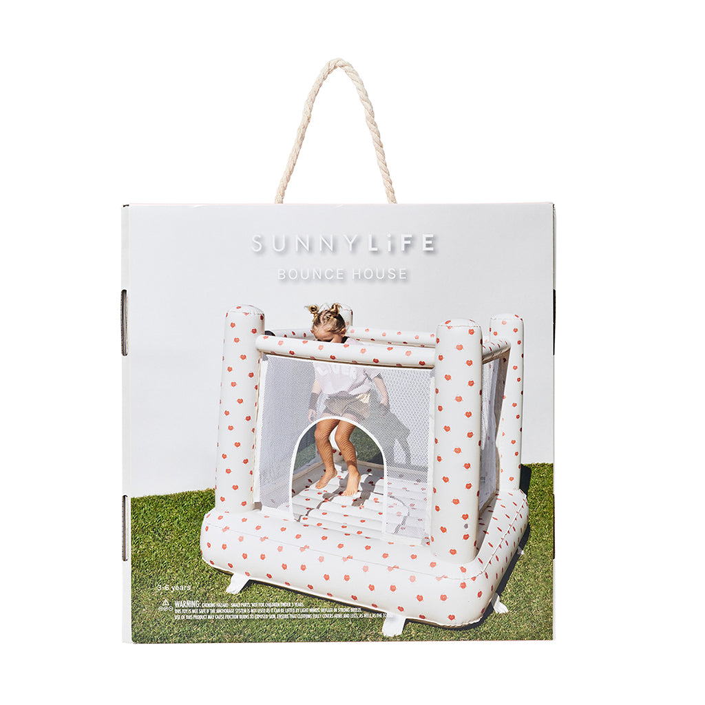 Sunnylife Uppblåsbar hoppborg, 3-6 år - Poppy the Peach