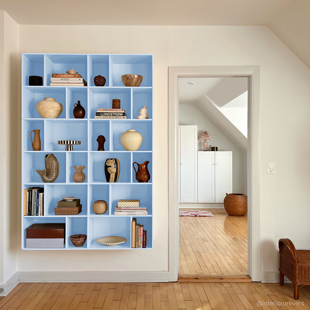 By Aulum Brooklyn vägghylla, 117x177 cm – Himalayan Blue