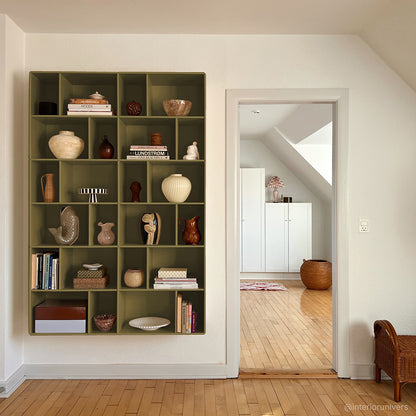 By Aulum Brooklyn vägghylla, 117x177 cm - Olive