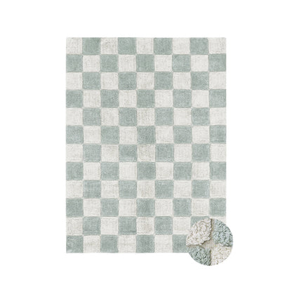 Lorena Canals tvättbar matta, Tiles Blue Sage - flera storlekar.