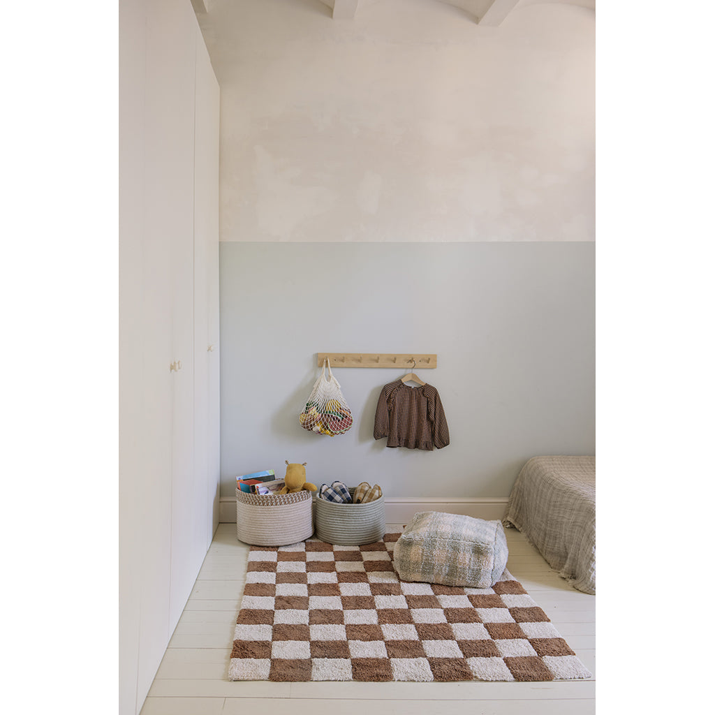 Lorena Canals tvättbar matta, Tiles Toffee – tillgänglig i flera storlekar.