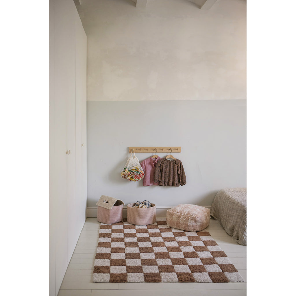 Lorena Canals tvättbar matta, Tiles Toffee – tillgänglig i flera storlekar.