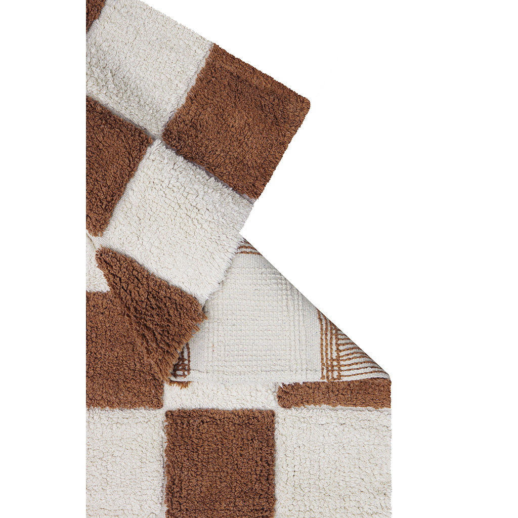Lorena Canals tvättbar matta, Tiles Toffee – tillgänglig i flera storlekar.