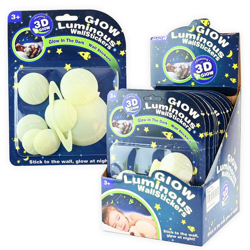 Robetoy väggdekaler, Lyser i mörkret - Planet 3D